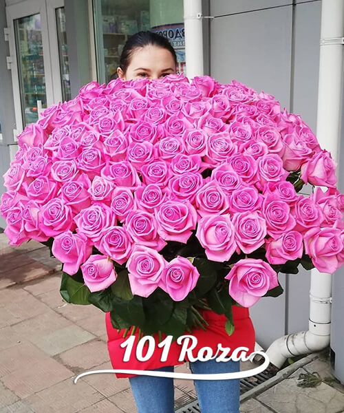 101 роза купить с доставкой