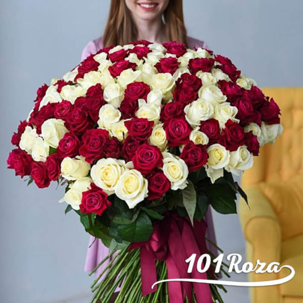 101 роза цена в москве